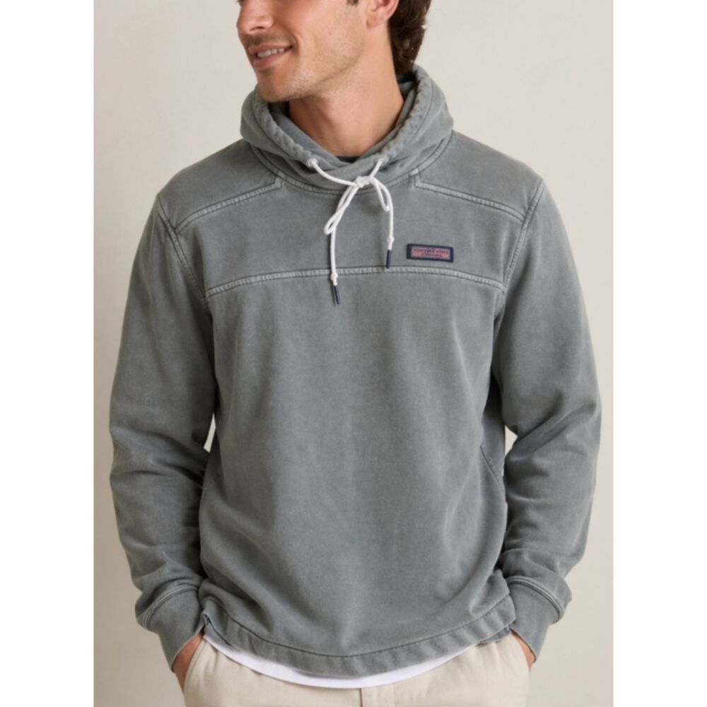 Vineyard Vines Funnel Neck Relaxed Pullover Hoodie Sweatshirt Mens Size Small